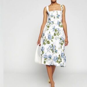 Reformation tagliatelle linen dress